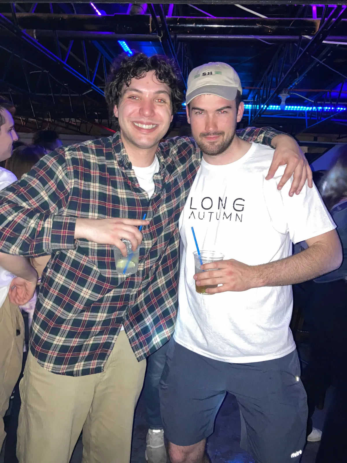 Fan wearing Long Autumn tee